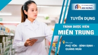 Tuyển dụng Trình dược viên (Miền Trung)