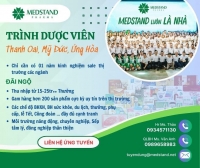 TUYỂN TRÌNH DƯỢC VIÊN KHU VỰC THANH OAI, MỸ ĐỨC, ỨNG HÓA